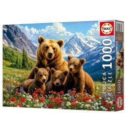 EDUCA CASSE-TÊTE 1000 PIÈCES - GRIZZLIS AU CANADA #20553